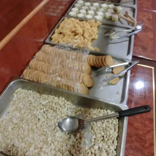 a variety of food items