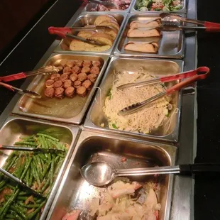 a variety of food items