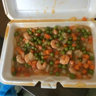 This is the so called "Jumbo Shrimp with Hot Chili Sauce ", pretty disappointing!