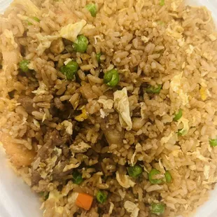 House Special Fried Rice- shrimp, chicken &amp; beef. No bbq pork included.