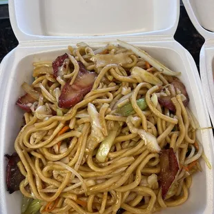BBQ Pork Chow Mein $8.50