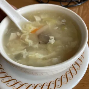 Wonderfully refreshing egg drop soup!