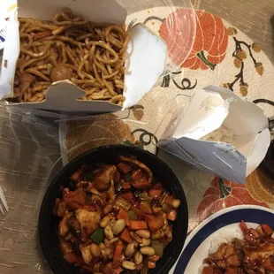  a variety of food items on a table
