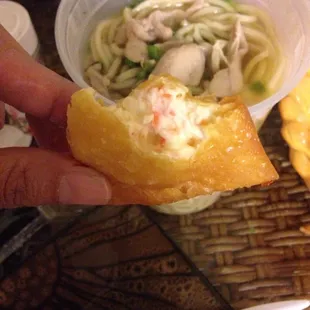 Crab Rangoon is delicious..