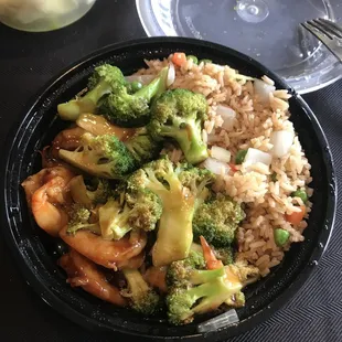 Shrimp with Broccoli Lunch Special