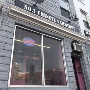  the outside of a restaurant