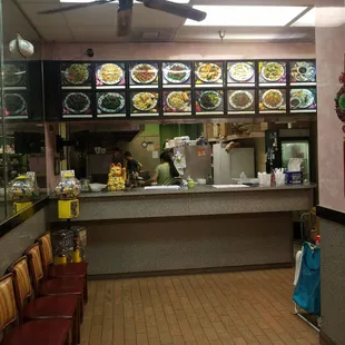 the interior of a restaurant