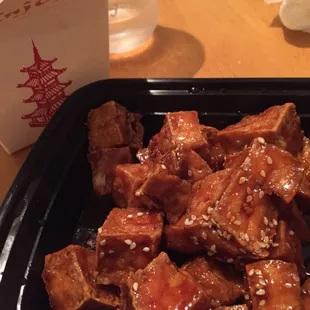Sesame fried tofu ! Excellent ! Just moved to orlando looking for a place that made tofu ! Happy about it !
