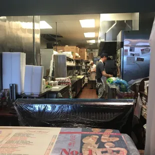 a man working in the kitchen