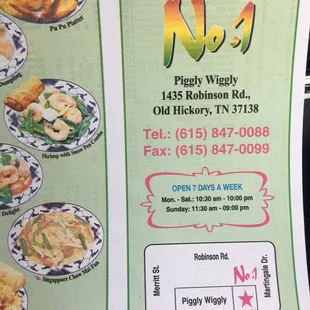 sushi and sashimi, menu