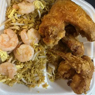 Chicken Wings With Rice Combo