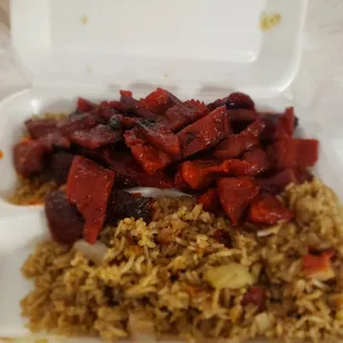 Pork Fried Rice and Boneless Spare Pork Ribs