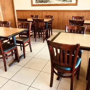 Their small dining area only has 4 tables