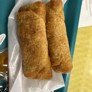 1. Egg Roll - cones in order of 2 items for $3.20.