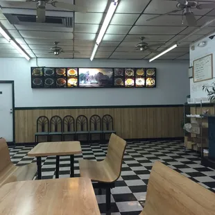 Lots of space. If for some reason you wanted to dine in!