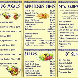 page 2 of 2 menu from 11/22/2019