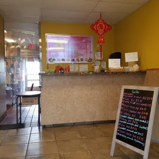 The front counter