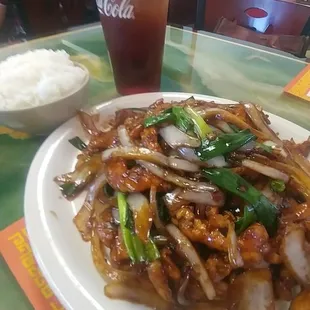 Chin Baq Gi or Mongolianor Mongolian Chicken