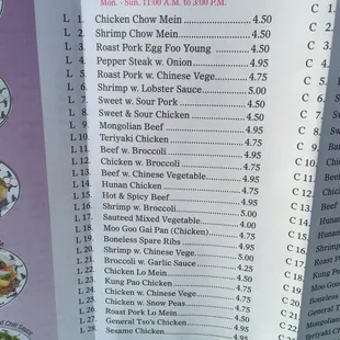 Special lunch plates