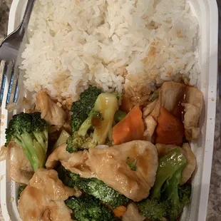 Checked and broccoli