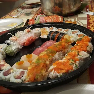 sushi and sashimi, food, sashimi, sushi