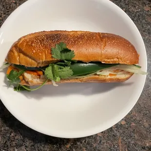 Banh Mi - Vietnamese chicken sandwich- this was the house favorite. The veggies were so fresh &amp; crisp. Loved every bite into it .