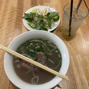 Pho Tai and Soda Xi Muoi