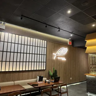 the interior of a restaurant
