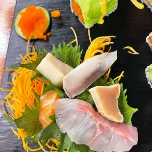 sashimi, sushi and sashimi, sushi, food