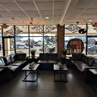 This is a view of one of the main seating areas inside.  Photo taken January 9, 2022.