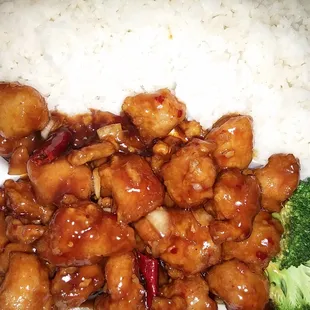 General Tso lunch special