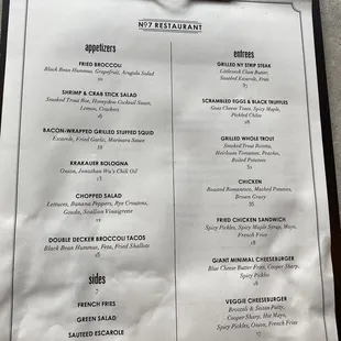 Menu 9/9/22