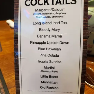 Cocktails