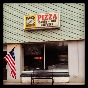 pizza, outside