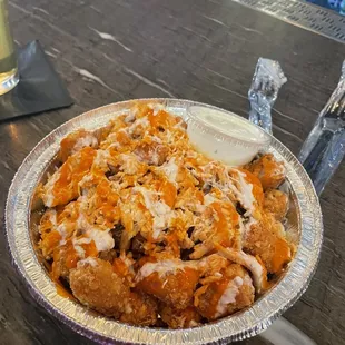 Buffalo chicken tater tots