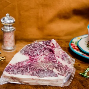 a piece of beef on a table