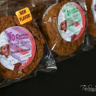 There are 8 No Cookie Cookie flavors with Raisin Walnut being the newest addition!