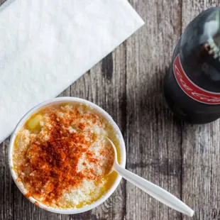 Elote en vaso