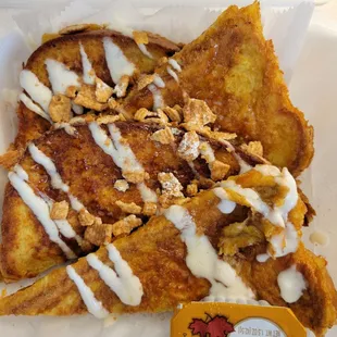 Cinnamon rolls French toast