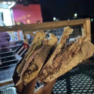 Top: cubano, Bottom: pan con lechon. Yum!