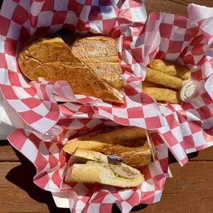 OG Cubano, BBQubano, &amp; yucca fries