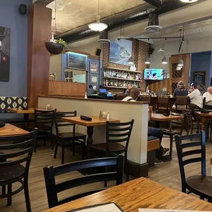 people sitting at tables