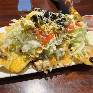 Loaded nachos.