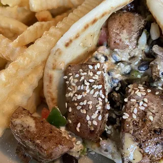 Teriyaki Grilled Tuna Pita