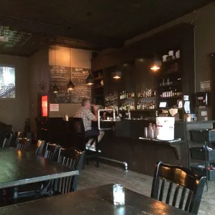 a man sitting at the bar