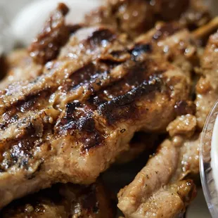 Thai style pork skewers