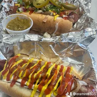 Bacon wrapped hotdogs