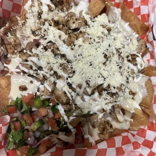 Chicken nachos