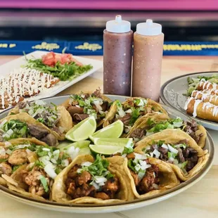 Mexican tacos style