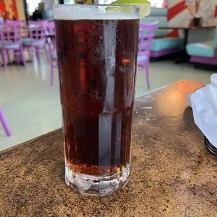 Medium size dark Modelo. 22oz.